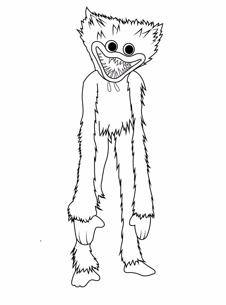 Poppy playtime para colorir — desenho para imprimir