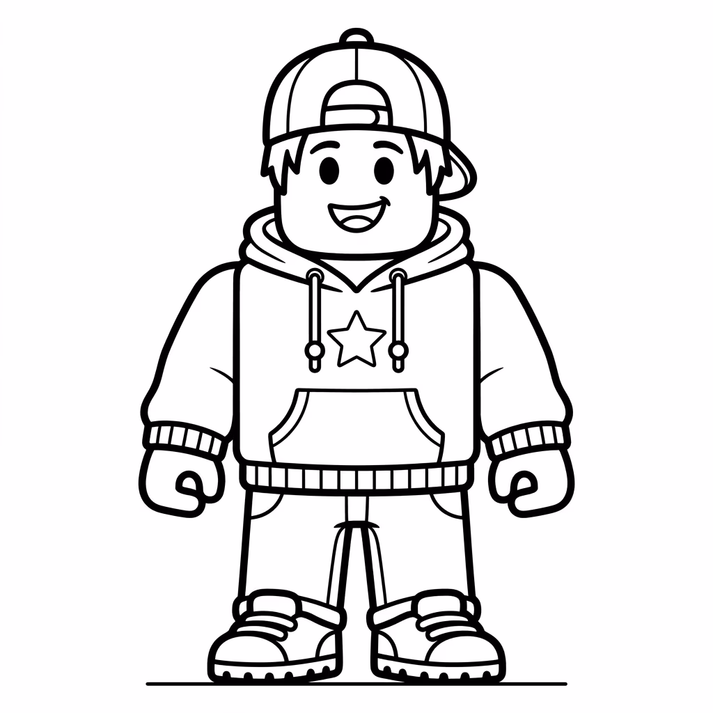 Do roblox para colorir — desenho para imprimir
