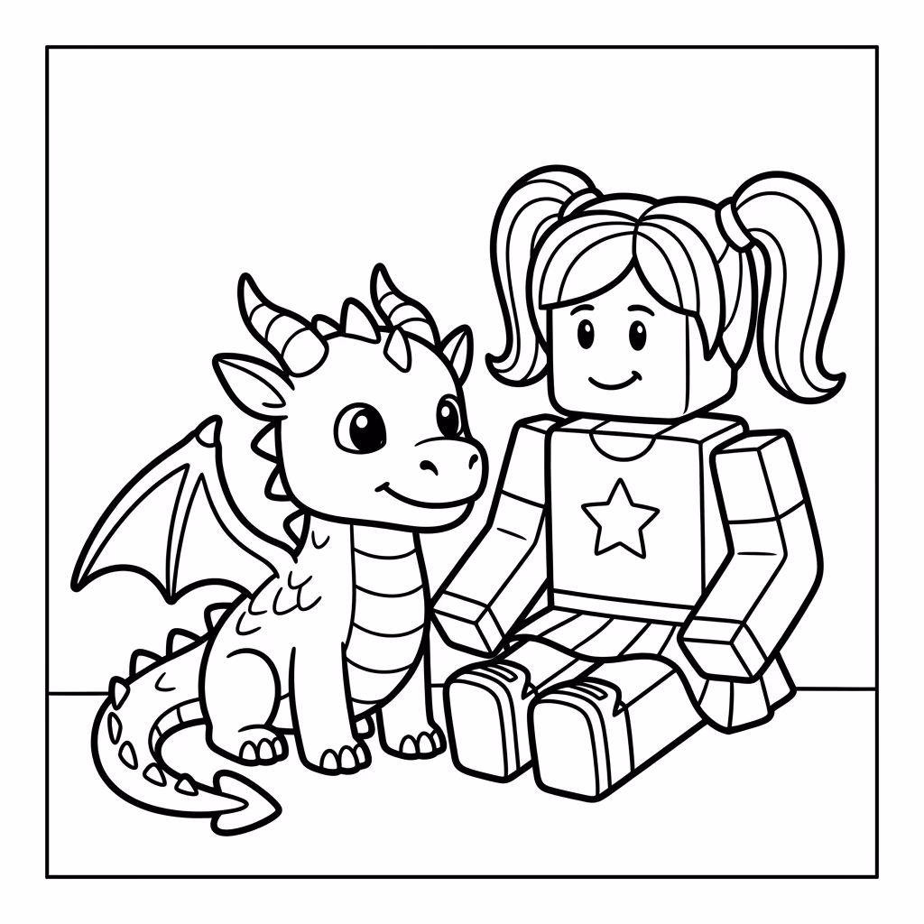 Do roblox para colorir — desenho para imprimir