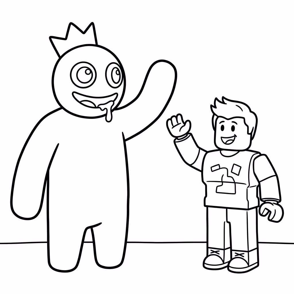 Do roblox para colorir — desenho para imprimir