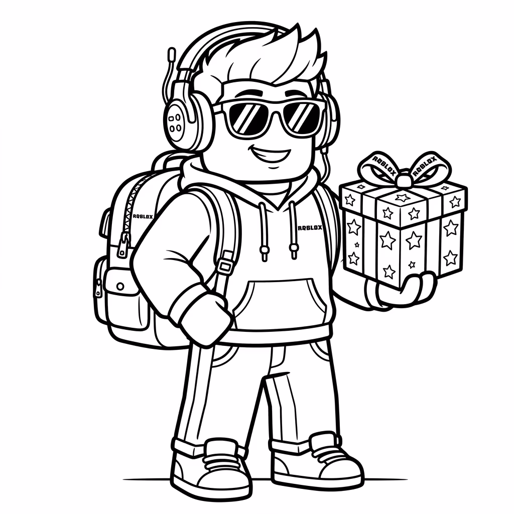 Do roblox para colorir — desenho para imprimir