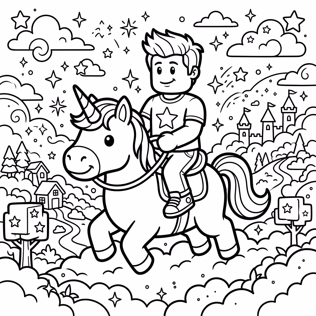 Do roblox para colorir — desenho para imprimir