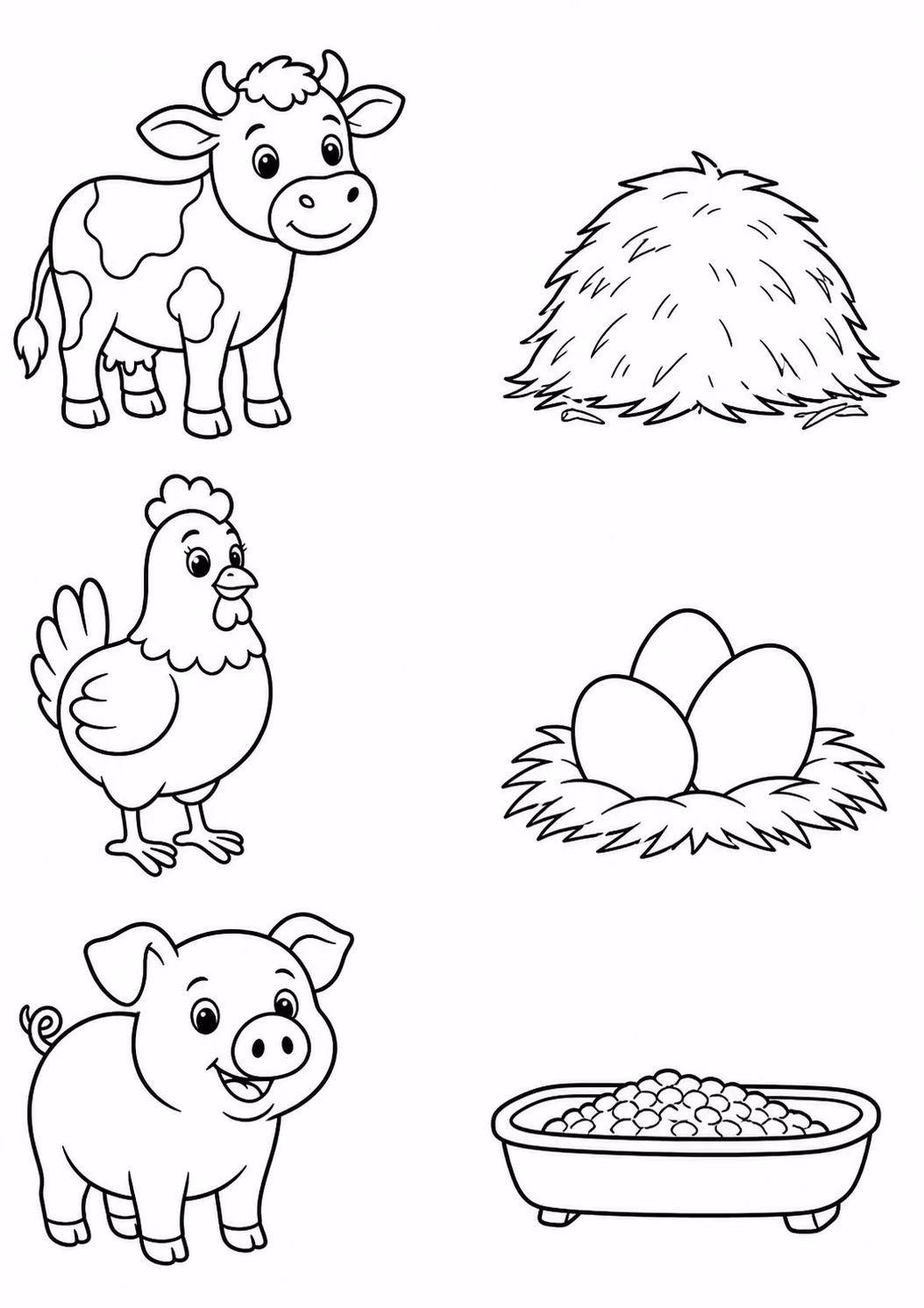 Ligar e associar para colorir — desenho para imprimir